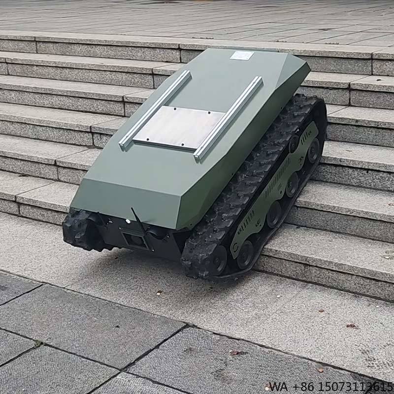 شاسيه شاحنة نقل زاحفة بقدرة عل - مراجعة Tracked Robot Chassis وسعره