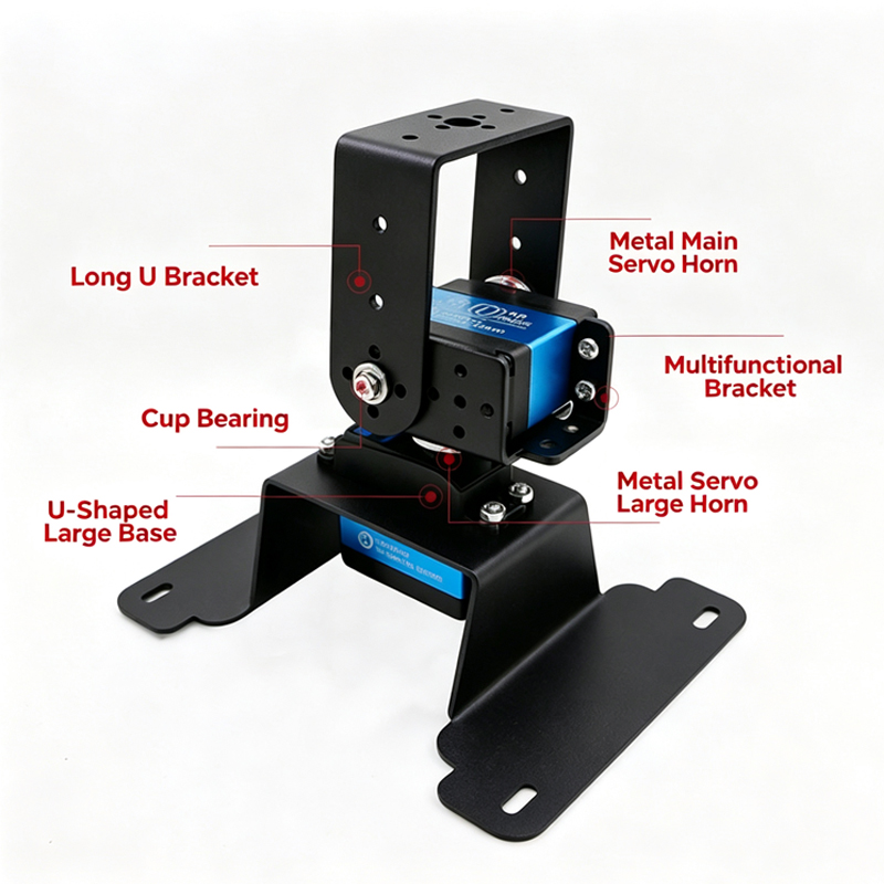 طقم حامل معدني قابل للتحريك وا - مراجعة Pan Tilt Bracket وسعره