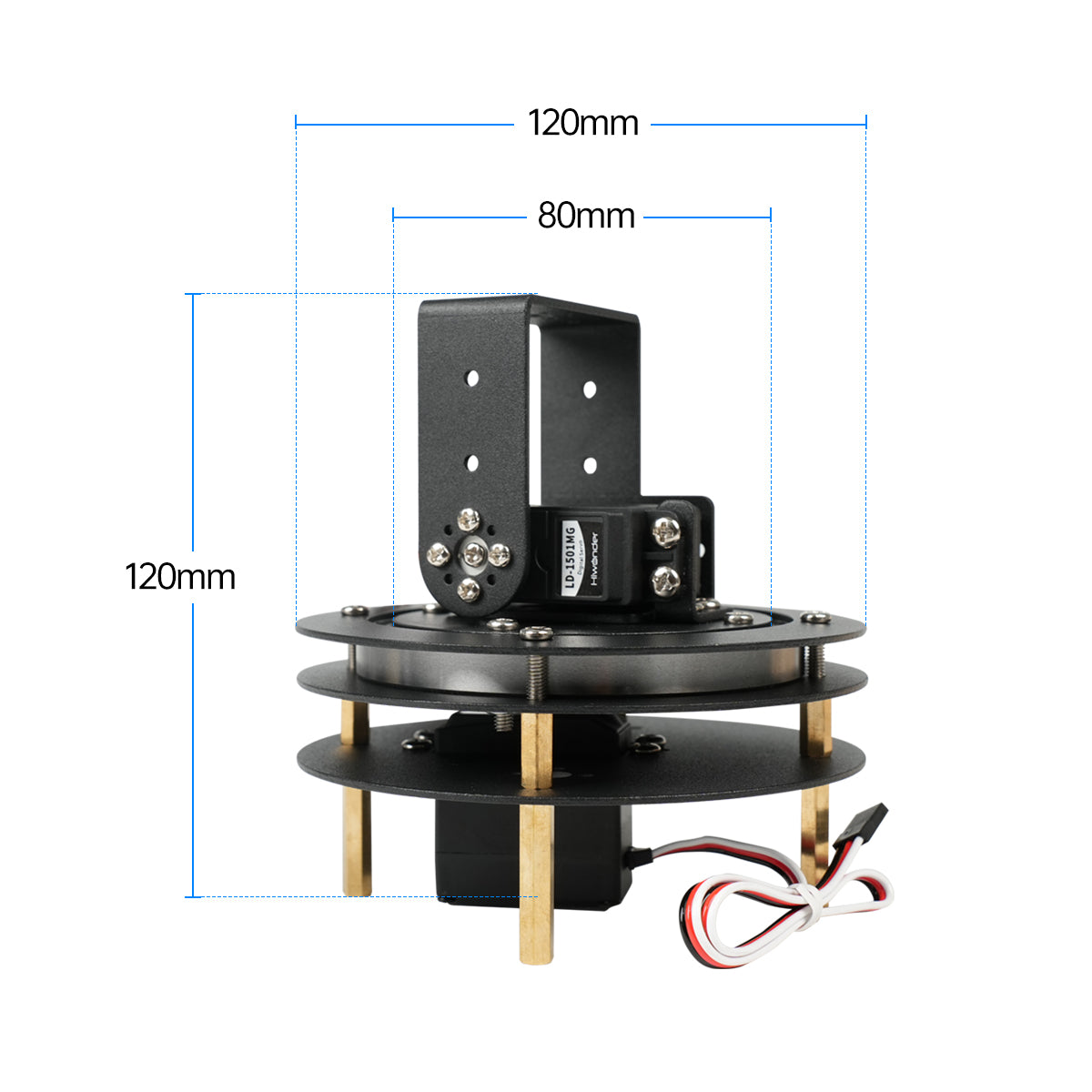 مجموعة أدوات مؤازرة رقمية Hiwo - مراجعة Pan Tilt Bracket وسعره