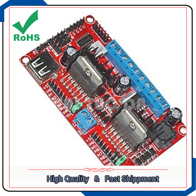 L298N V3 / أربعة 4 وحدة محرك م - مراجعة L298N Module وسعره