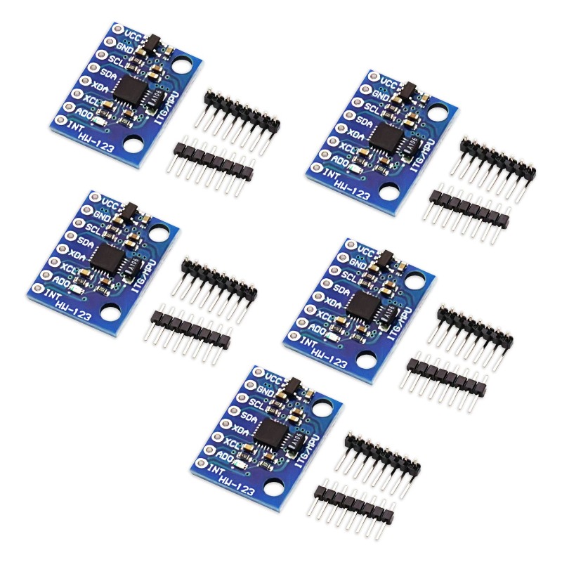 5 قطع من وحدة قياس التسارع وال - مراجعة Accelerometer Mpu6050 وسعره
