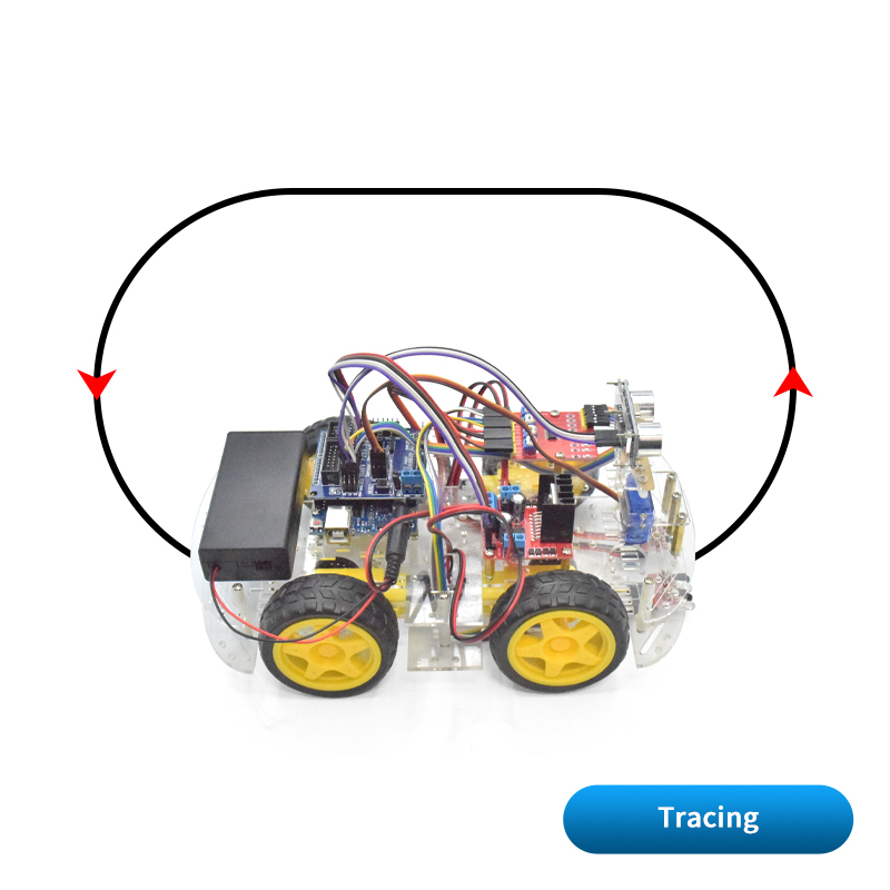 طقم هيكل السيارة الروبوتية الذ - مراجعة Microbit Robot وسعره