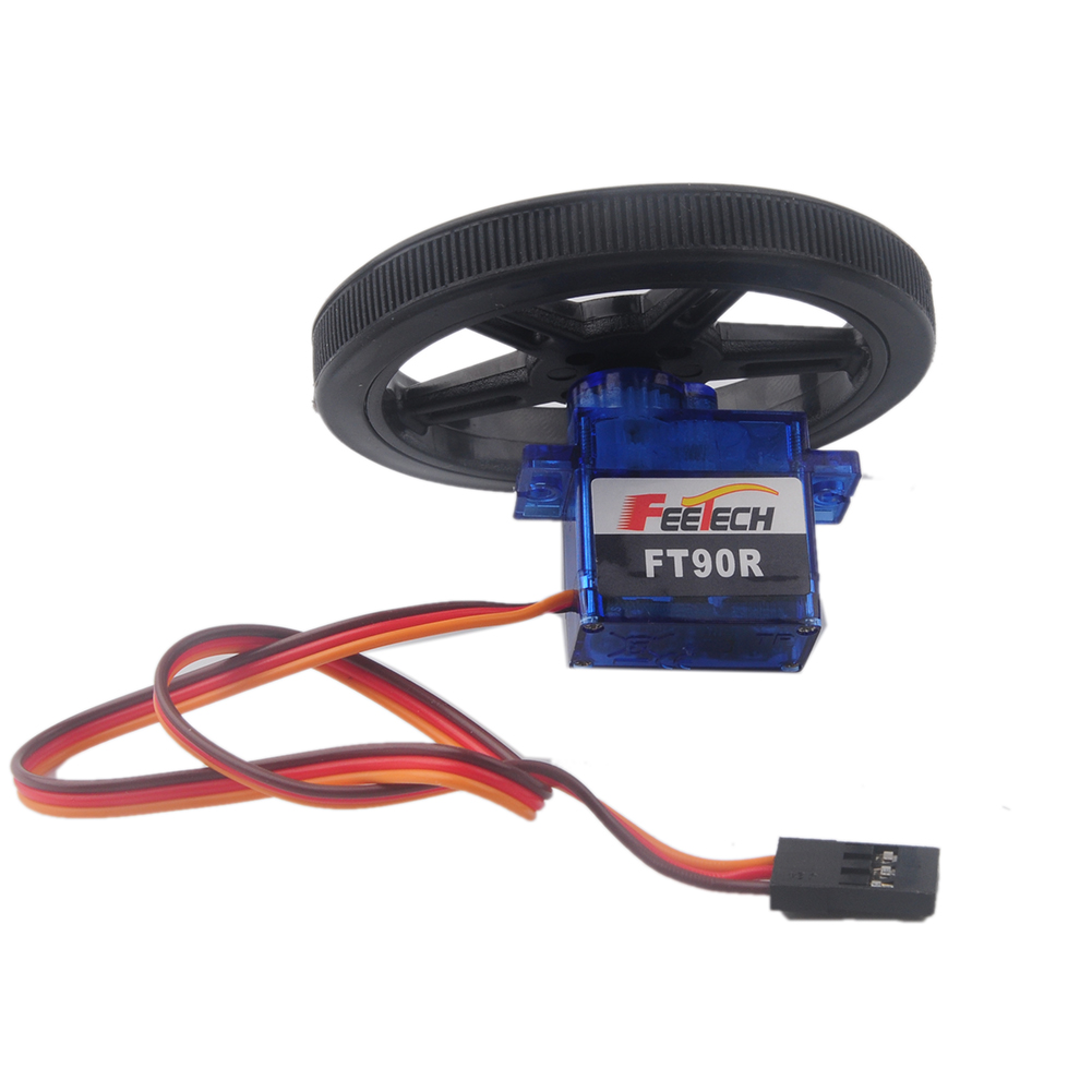 100 قطعة Feetech FT90R-C002 3  - مراجعة Microbit Robot وسعره