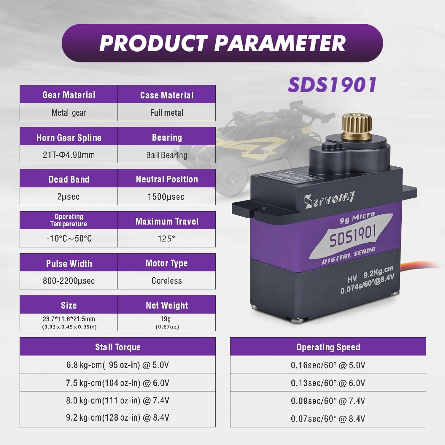 SERVOMY-SDS1901 Digital 9G Mic - مراجعة Arduino Robot وسعره