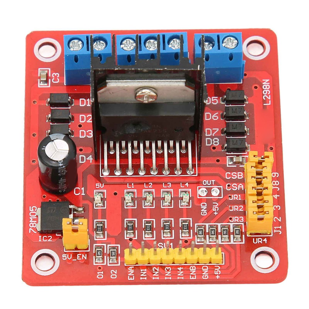 وحدة تحكم محرك خطوي L298N متعد - مراجعة L298N Module وسعره