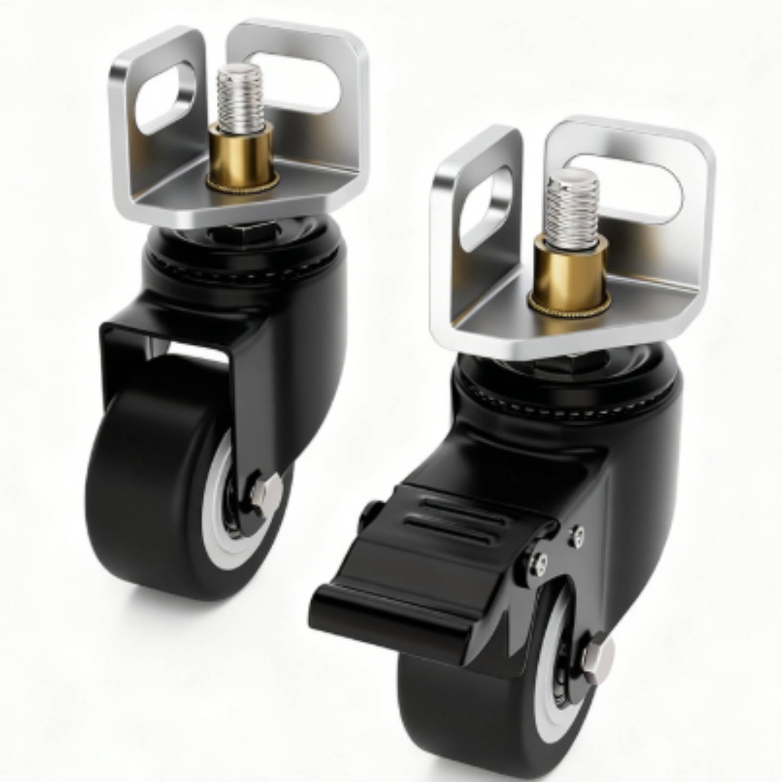 4 قطع عجلات دوارة من الفولاذ ا - مراجعة Caster Wheel وسعره