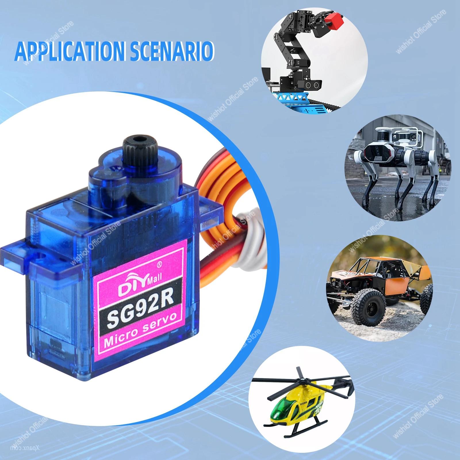 SG92R محرك سيرفو صغير 4.8-6 فو - مراجعة Micro Servo وسعره