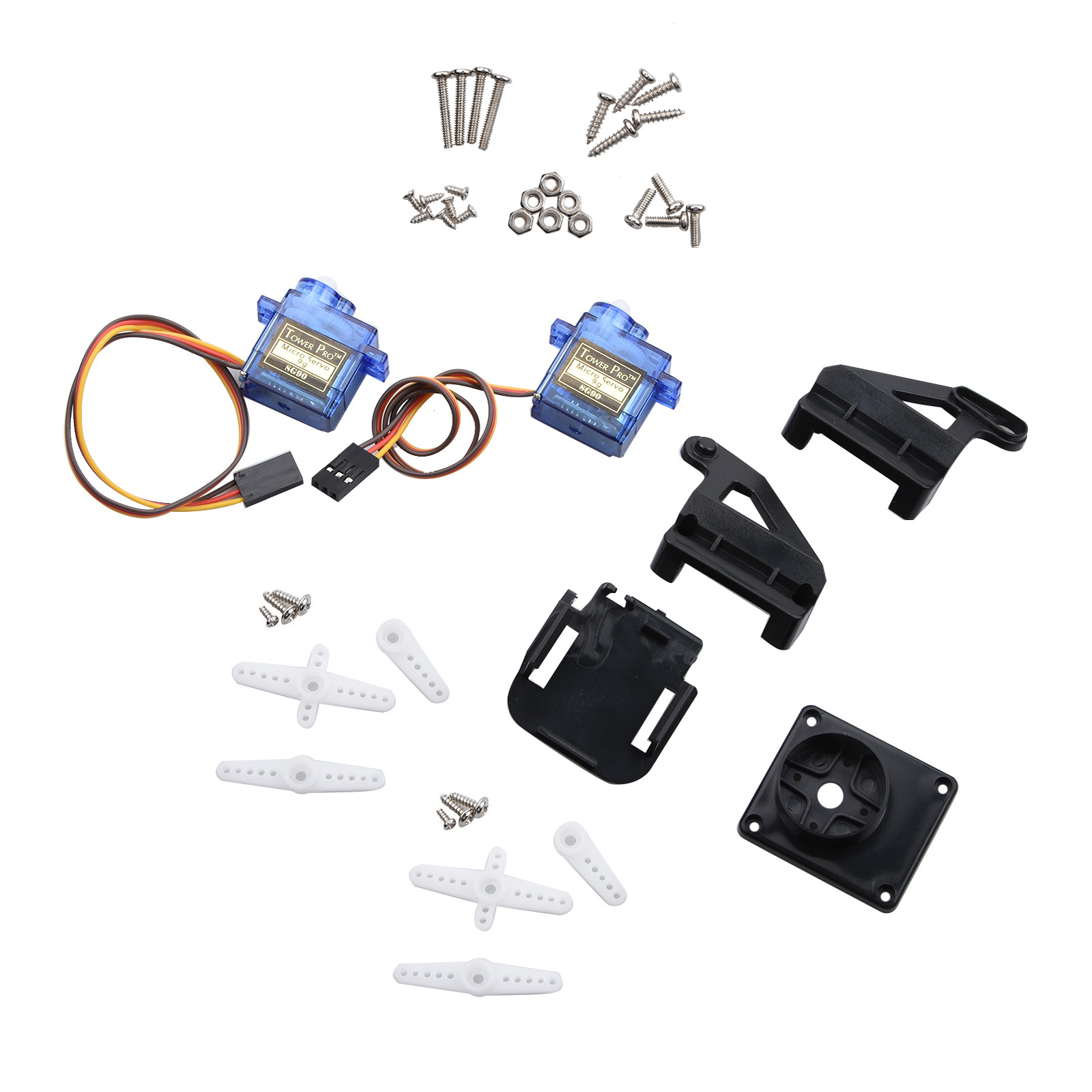 إطار منصة جيمبال مزدوج المحور  - مراجعة Servo Kit وسعره