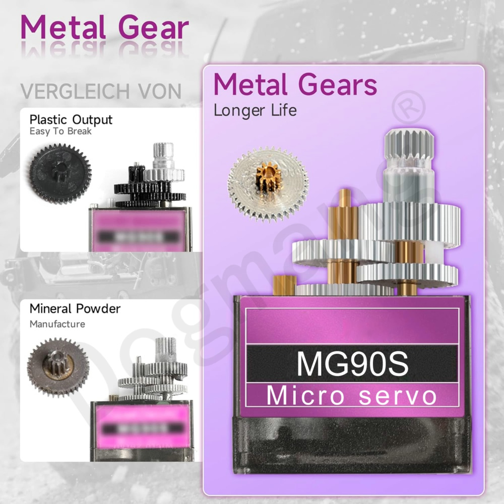 MG90S سيرفو 1/2/4/10/20/50 قطع - مراجعة Micro Servo وسعره