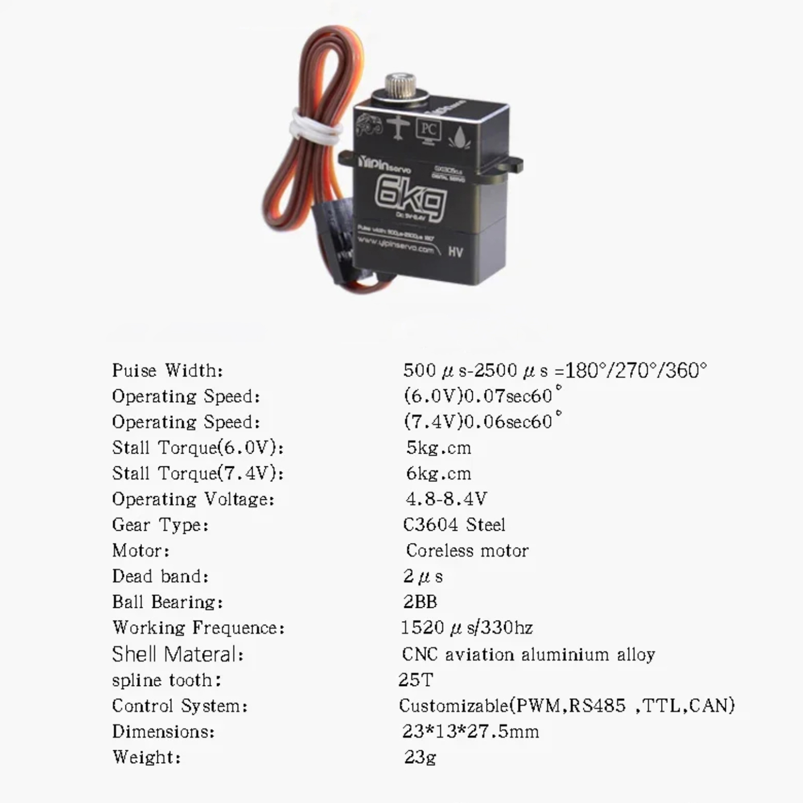 سيرفو رقمي بدون قلب من GX، ترو - مراجعة Micro Servo وسعره